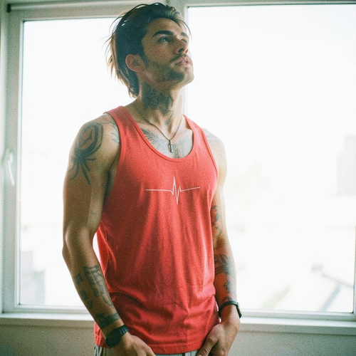 Camiseta Tank Top Gym Heartbeat