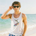 Camiseta Tank Top Playa Surfista