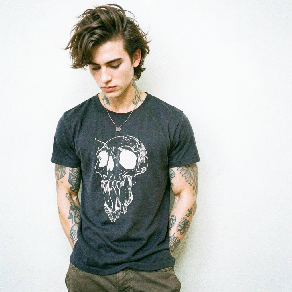 Camiseta Manga Corta Gótico Monster
